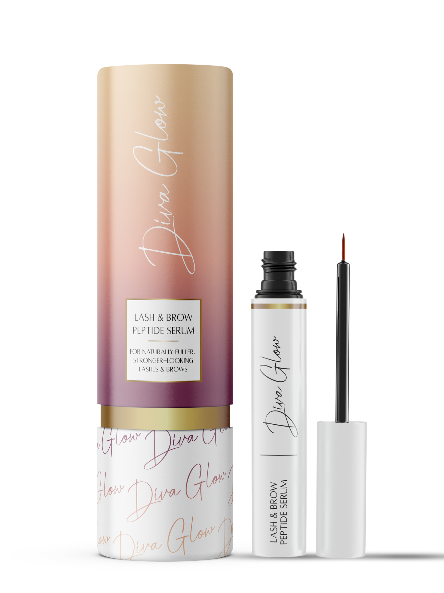 Diva Glow™ серум за растеж на мигли и вежди